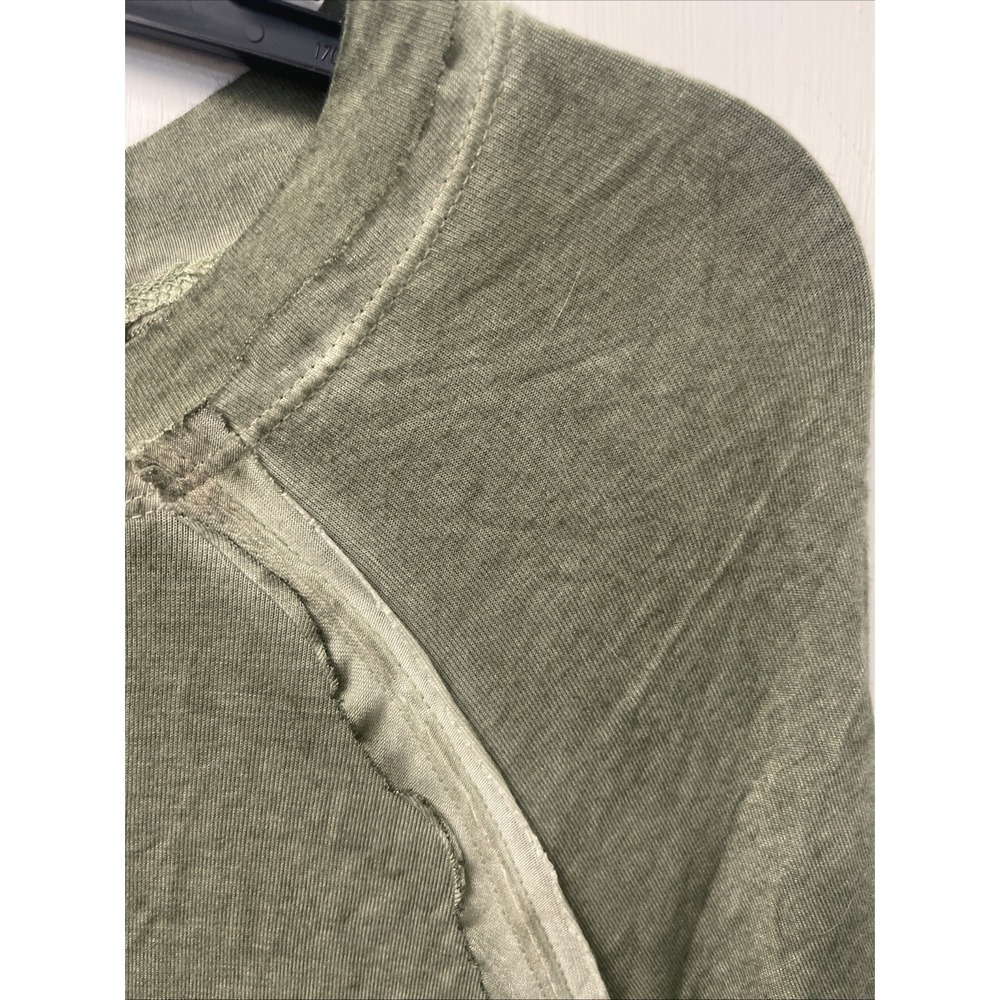 Zenana Outfitters Oversized S Moss Green Short Sleeve Raglan Tee Easily Fit 1X - Picture 3 of 12